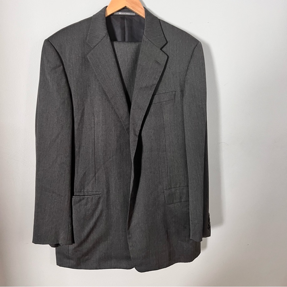 Hickey Freeman Men's Charcoal Gray Suit